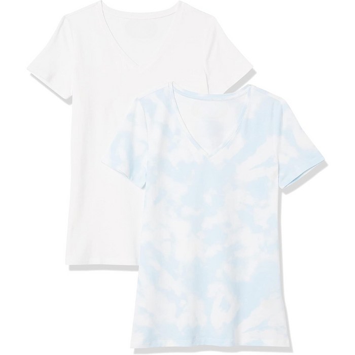Women Classic Fit Short Sleeve T Shirt 2 Pack