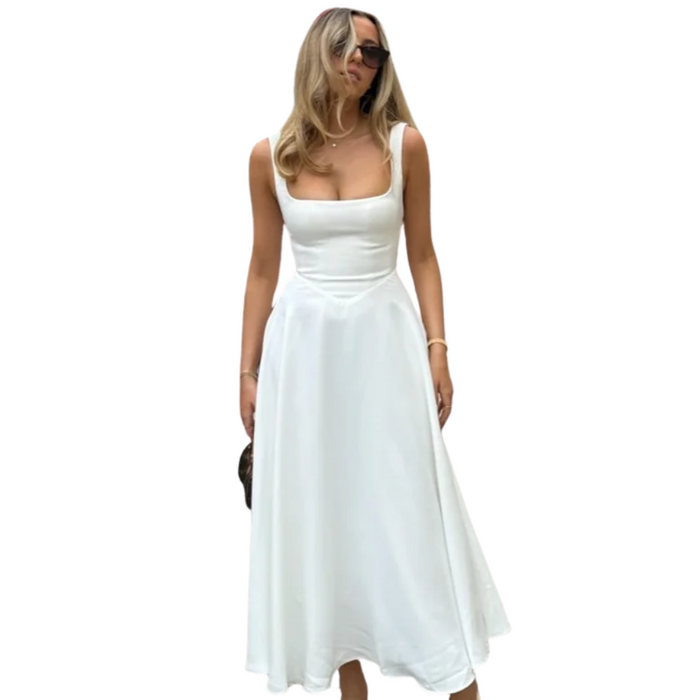 Square Edge Midi Dress