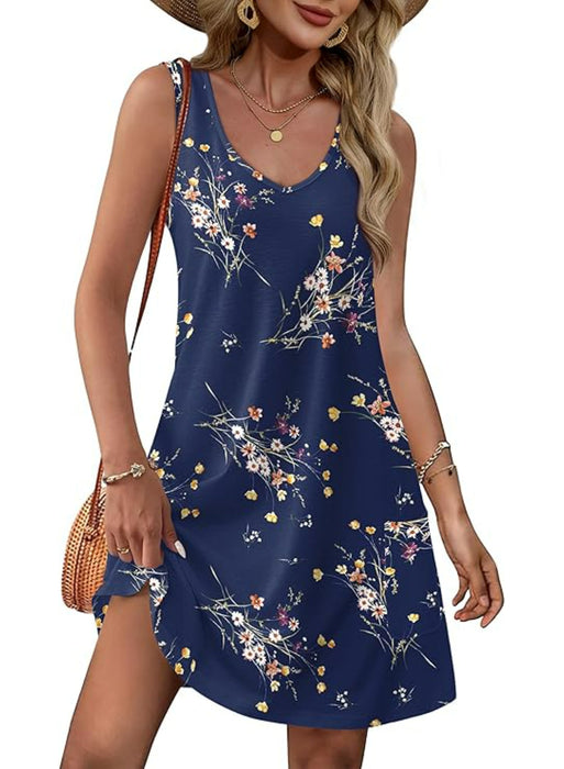 Loose Casual Pocket Sundress for Beach Days and Summer Outings