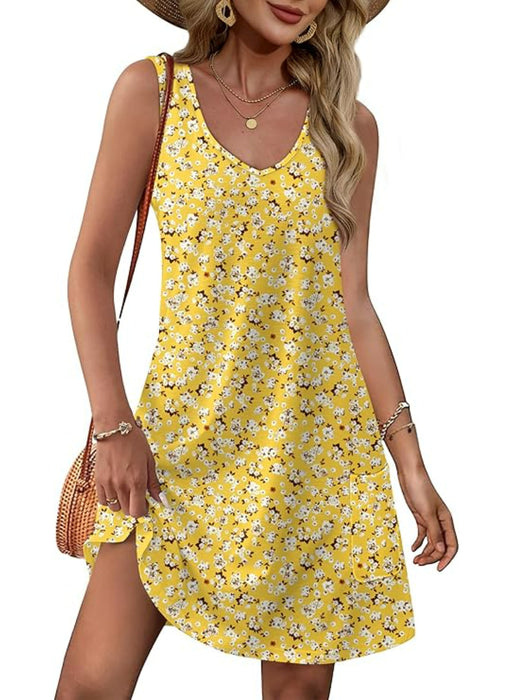 Loose Casual Pocket Sundress for Beach Days and Summer Outings