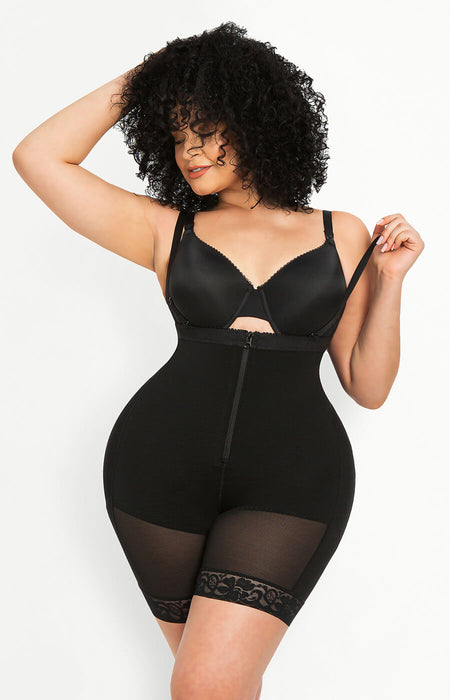 AirSlim Firm Tummy Compression Bodysuit Shaper With Butt Lifter