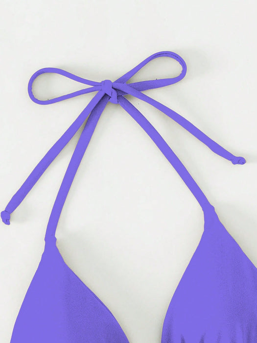 Basics Plain Halter Bikini Top