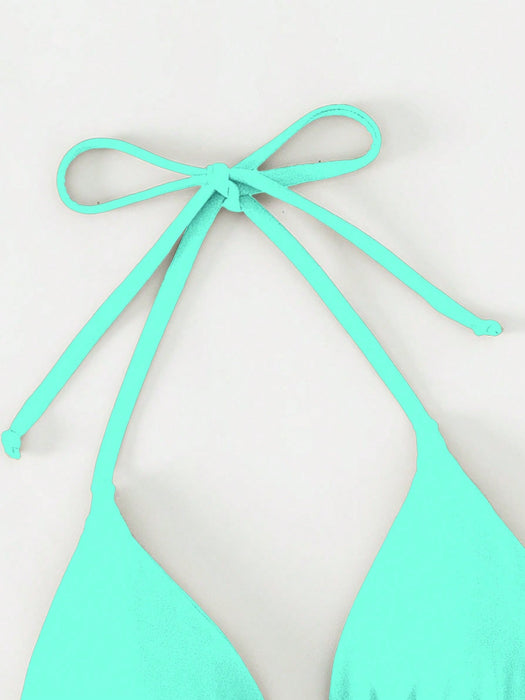 Basics Plain Halter Bikini Top