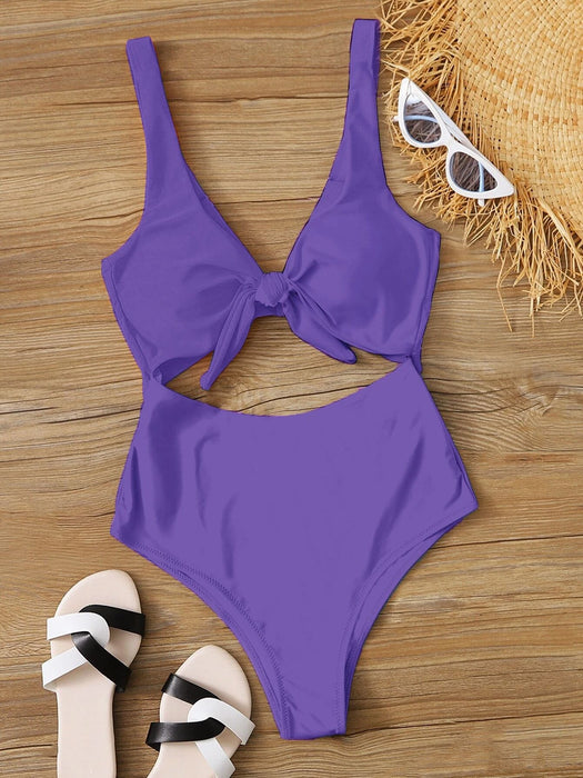 Casual One Piece Swimsuit