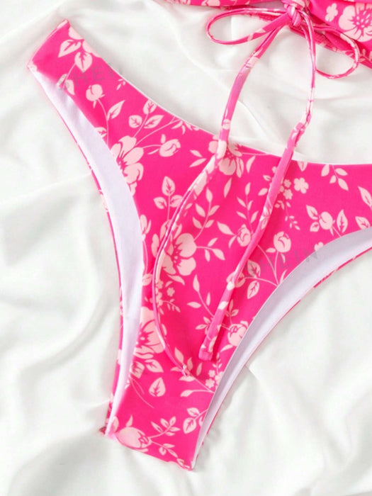 Floral Printed Swimsuit Bikini