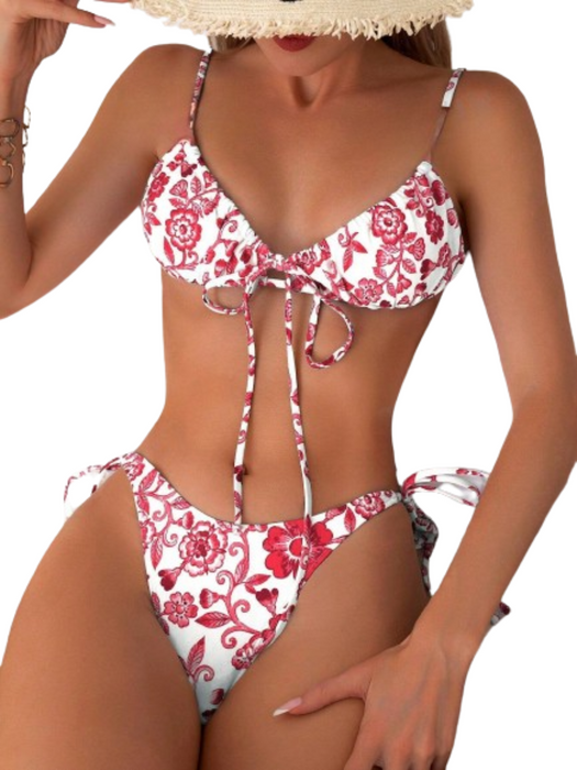 Floral Print Bikini Swimsuits