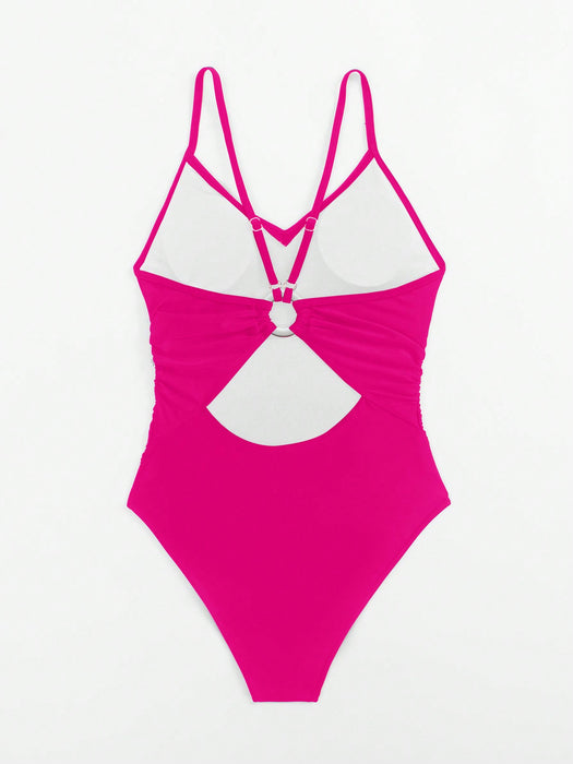Ring Linked One Piece Swimsuit