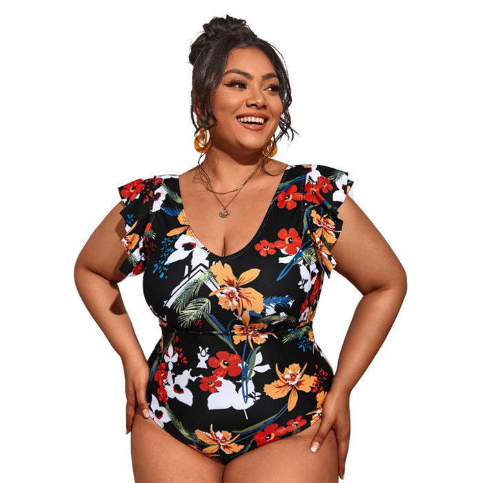 The One-Piece Floral Print Swimsuit