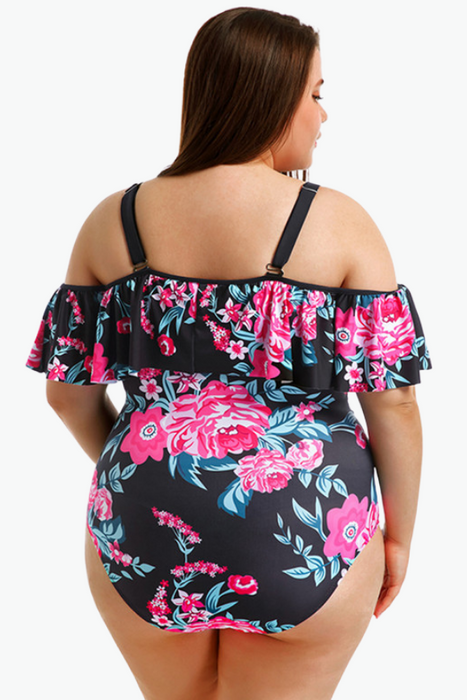 Floral Ditsy One Piece Plus Size Swimsuit