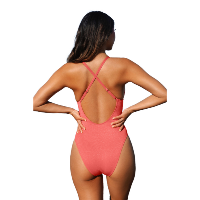 V Wire One Piece Swimsuit