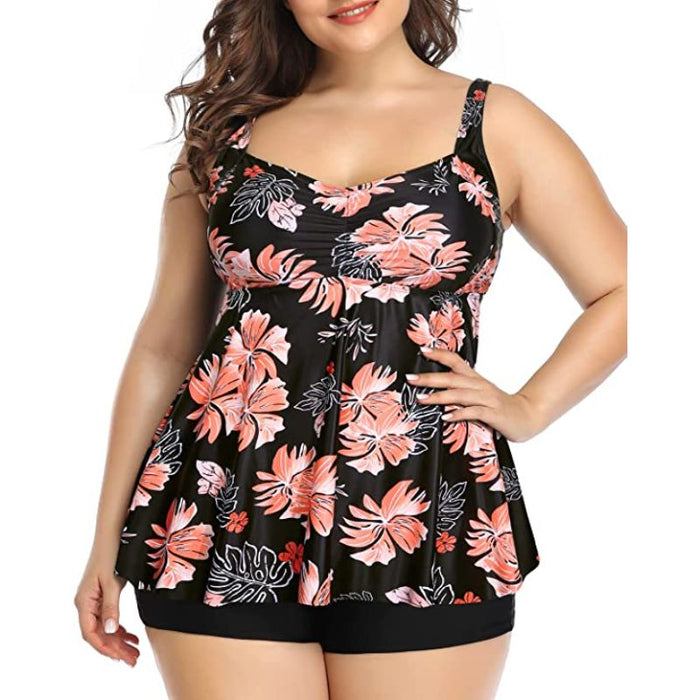 Tankini 2 Pieces Swimsuits With Shorts