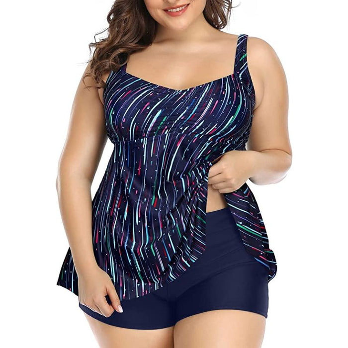Tankini 2 Pieces Swimsuits With Shorts