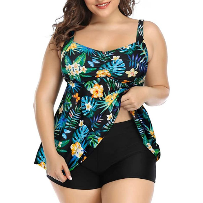 Women 2 Pieces Swimsuits With Shorts